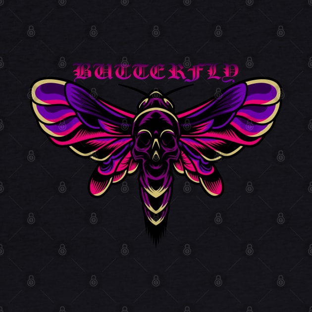 Buttefly Colorfull Retro by JeffDesign